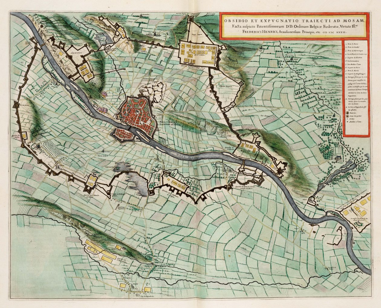 Oblężenie i zdobycie Maastricht przez Fryderyka Henryka w 1632 r. autorstwa Unknown