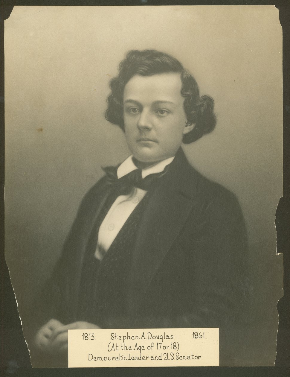 Stephen Douglas (w wieku 17 lub 18 lat) autorstwa Unknown