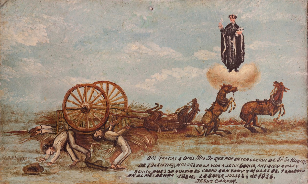 Ofiara wotywna poświęcona San Nicolás de Tolentino autorstwa Unknown