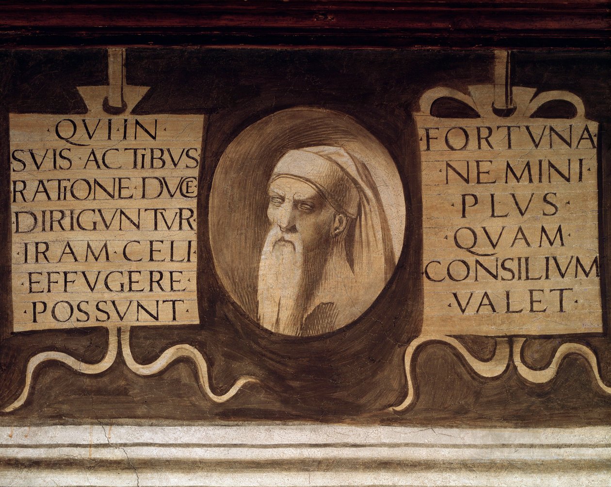 Fragment Maximes - Fresk, koniec XV wieku autorstwa Giorgione