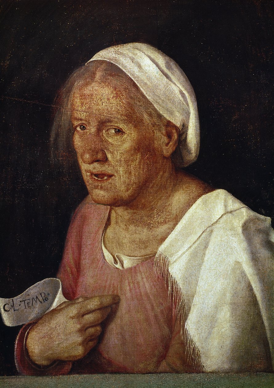 La Vecchia (Stara kobieta), po 1505 (olej na płótnie) autorstwa Giorgione