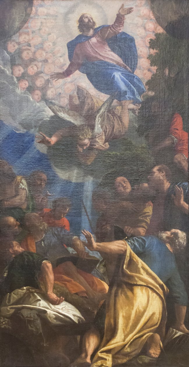 Wniebowstąpienie, ok. 1585 r. (olej na płótnie) autorstwa (1528 88) Veronese