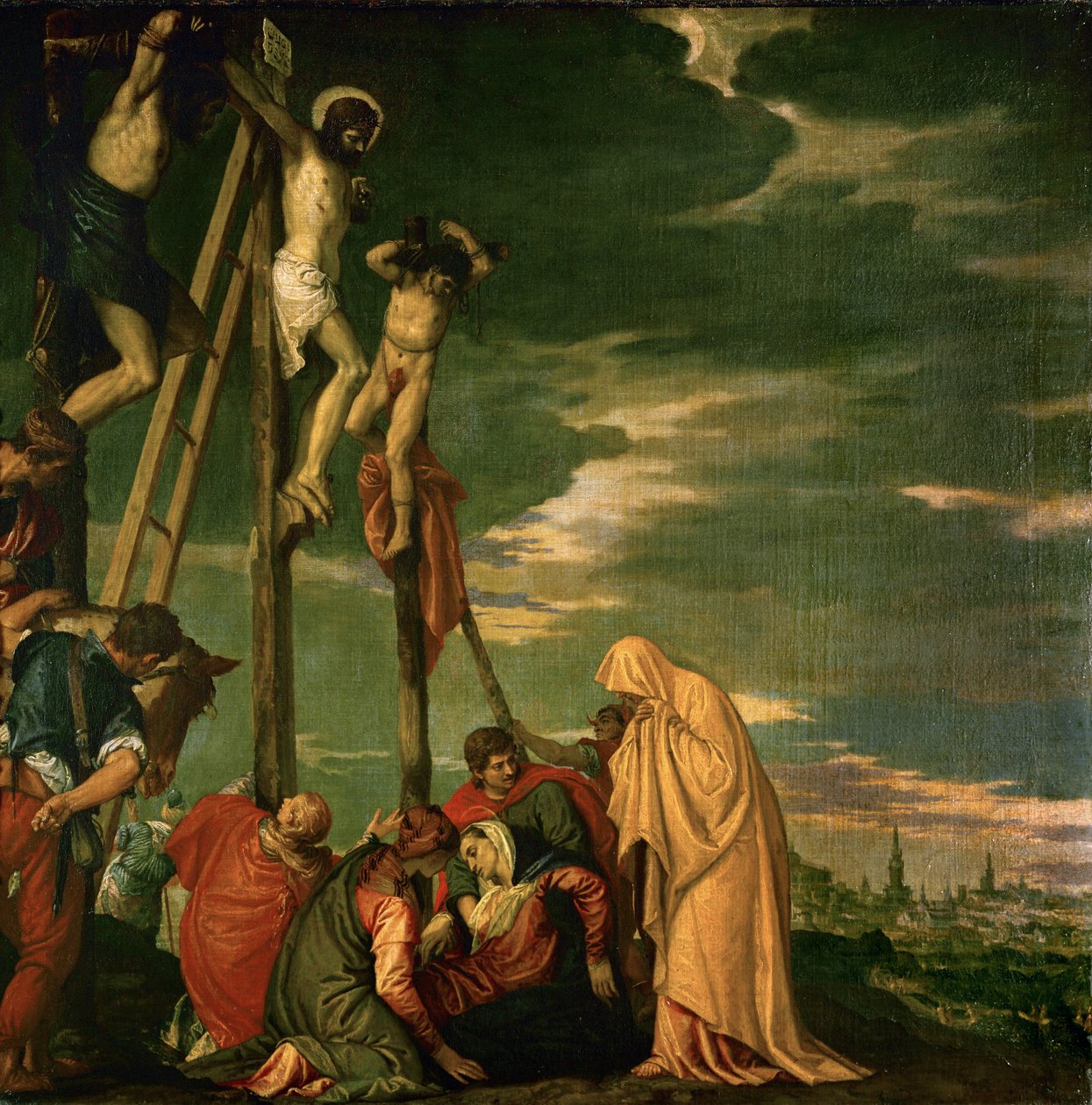 Chrystus na Górze Kalwarii ... autorstwa (1528-88) Veronese