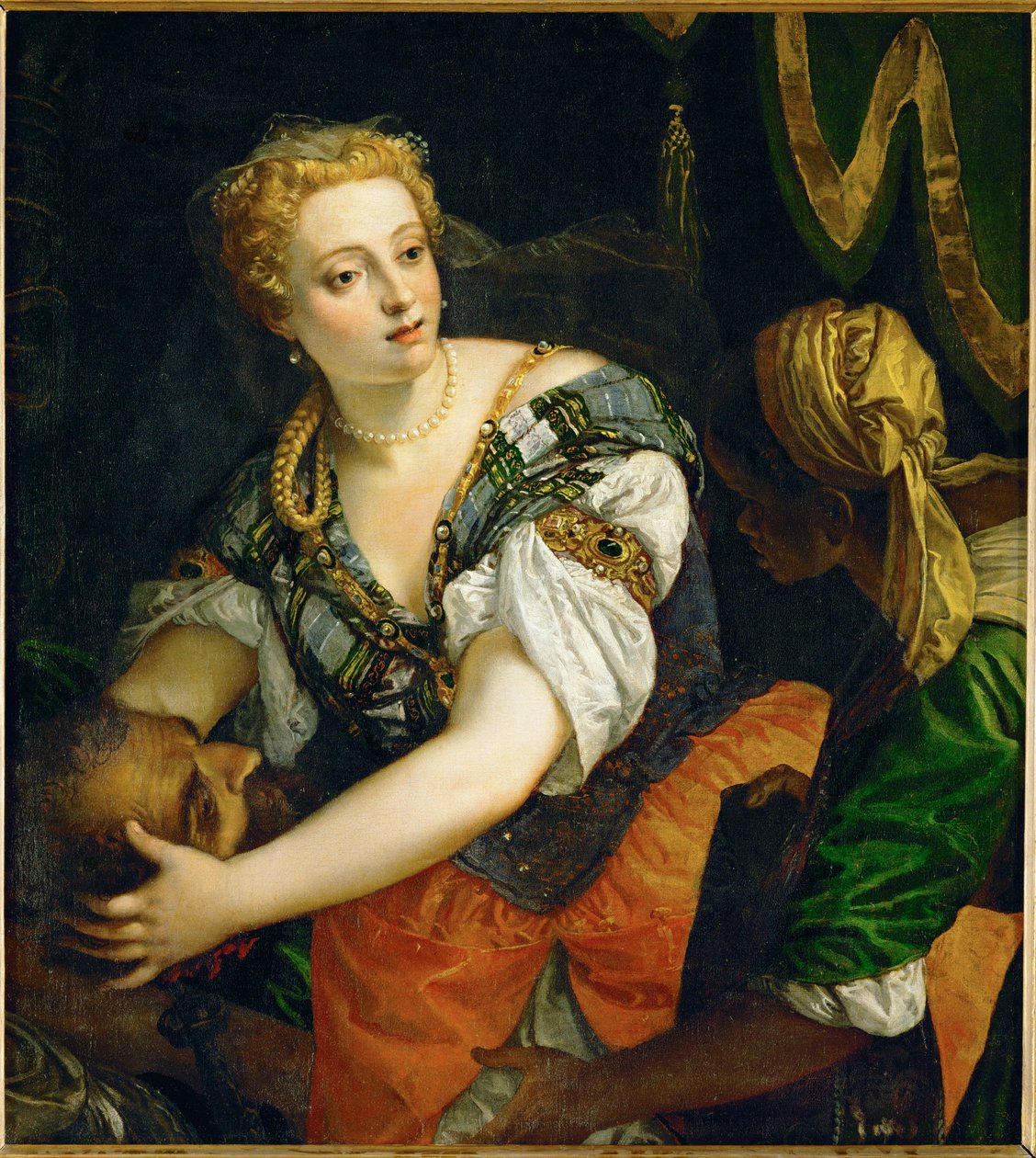 Judyta z głową Holofernesa... (olej na płótnie) autorstwa (1528-88) Veronese