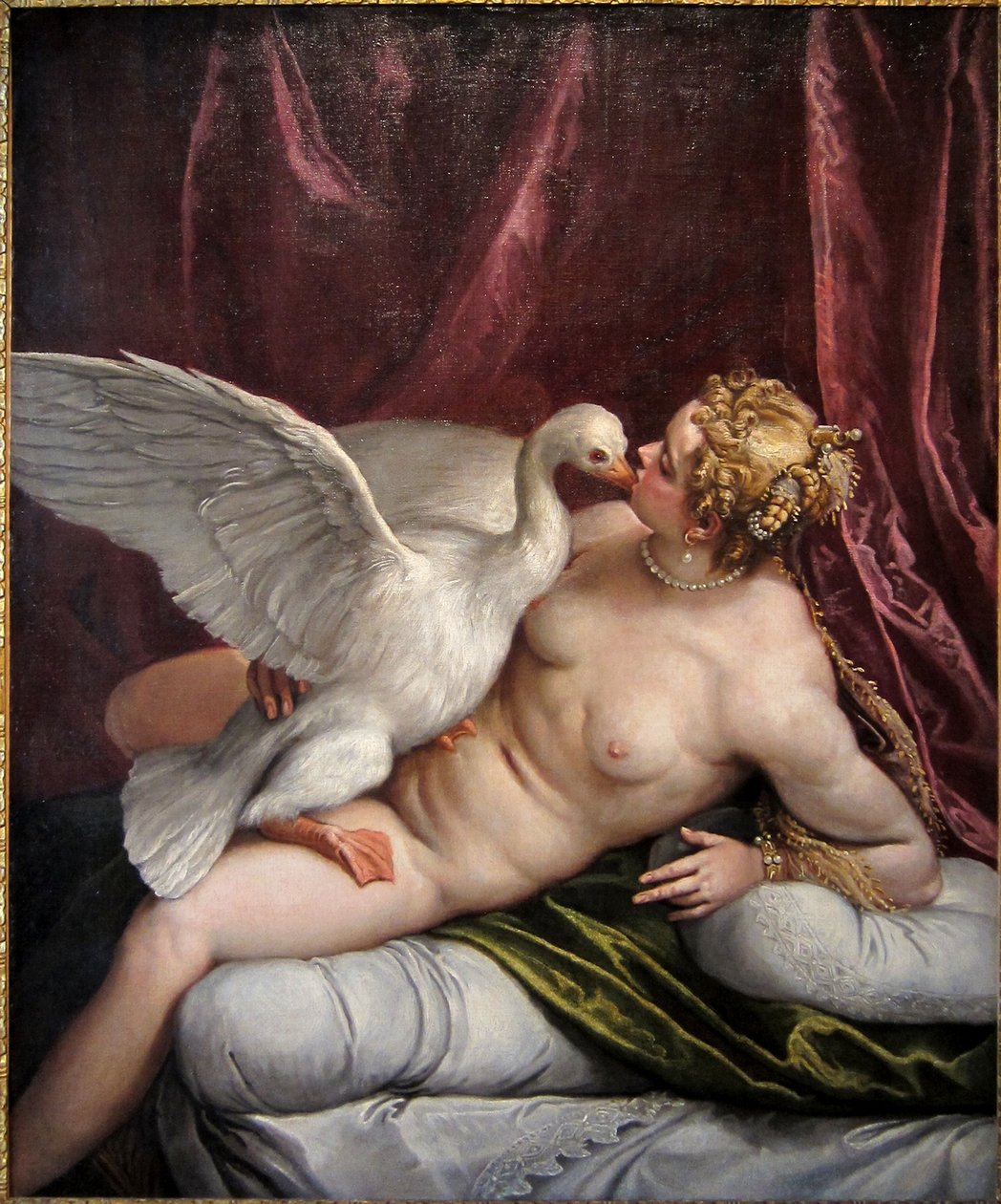 Leda i łabędź autorstwa Veronese