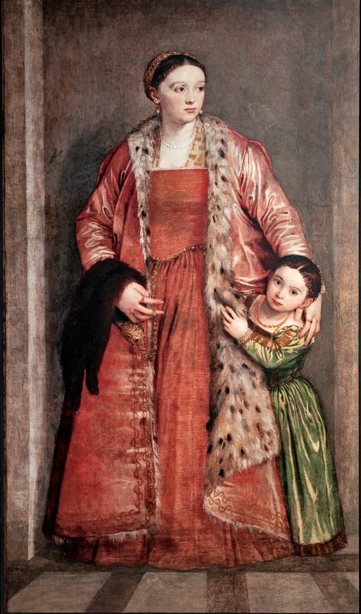 Portret Livii Porto Thiene i jej córki Deidamii autorstwa (1528 88) Veronese
