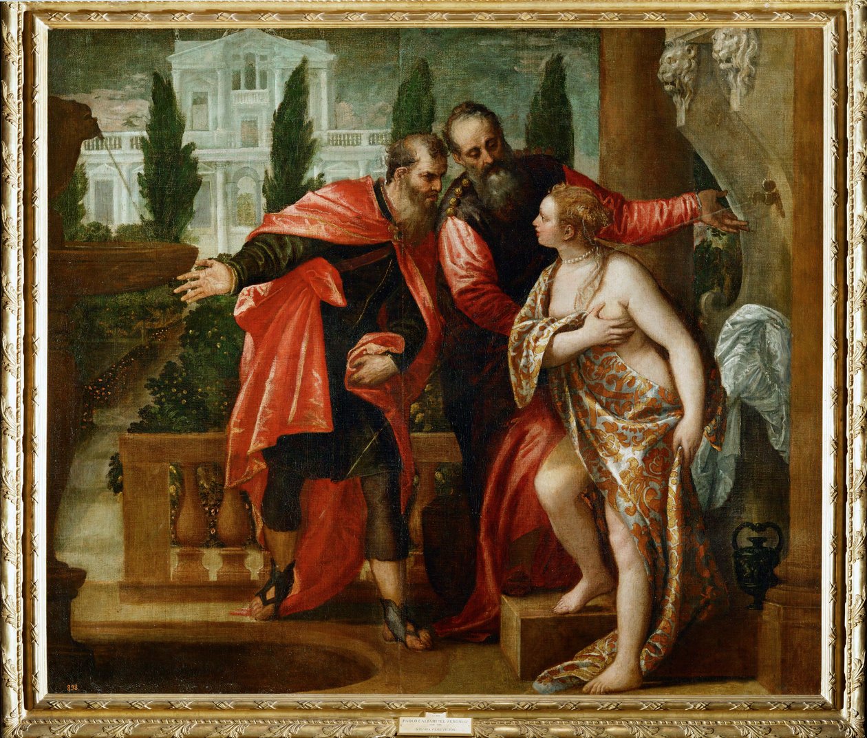 Susannah i starszyzna (obraz na płótnie) autorstwa (1528-88) Veronese