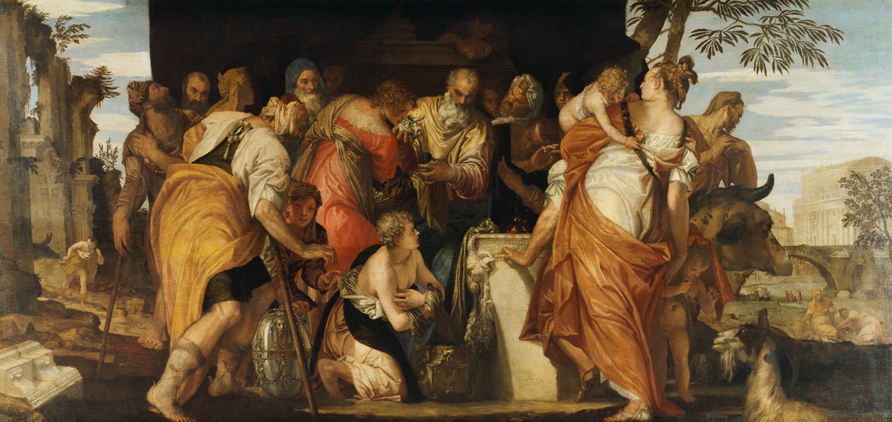 Namaszczenie Dawida, ok. 1555 (olej na płótnie) autorstwa (1528 88) Veronese