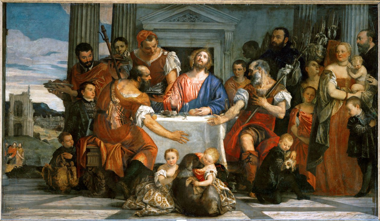 Pielgrzymi z Emaus ... autorstwa (1528 88) Veronese