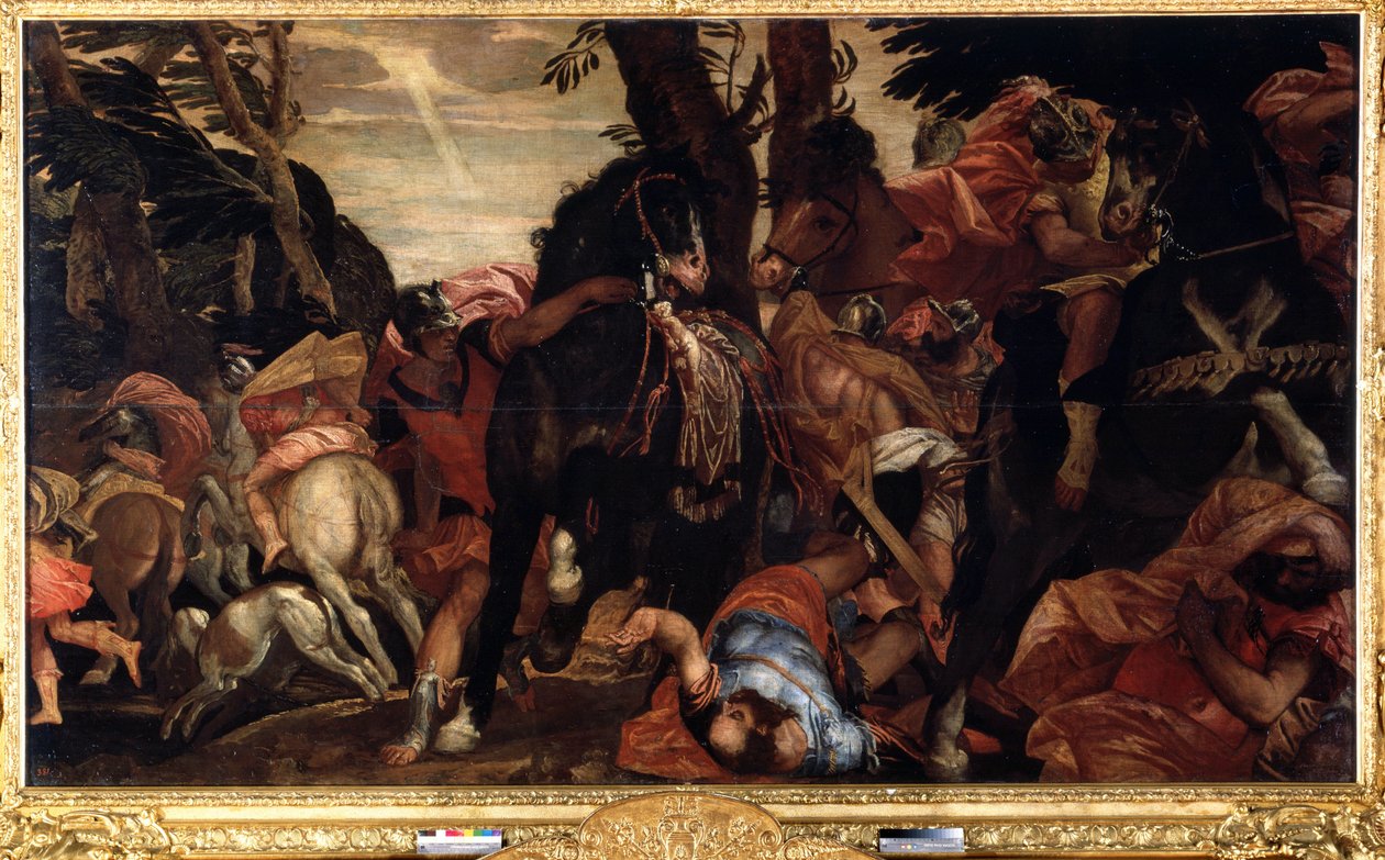 Nawrócenie św. Pawła (Nawrócenie św. Pawła). Obraz Paolo Veronese (1528-1588). olej na płótnie autorstwa Veronese