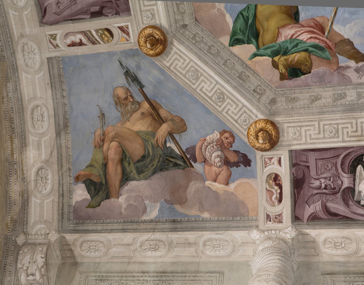 Paolo Caliari znany jako Veronese, fresk, Villa Barbaro, Maser, Włochy autorstwa Veronese