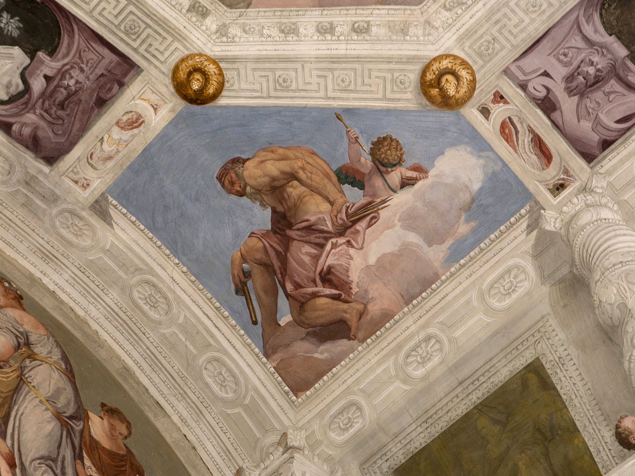 Paolo Caliari znany jako Veronese, fresk, Villa Barbaro, Maser, Włochy autorstwa Veronese