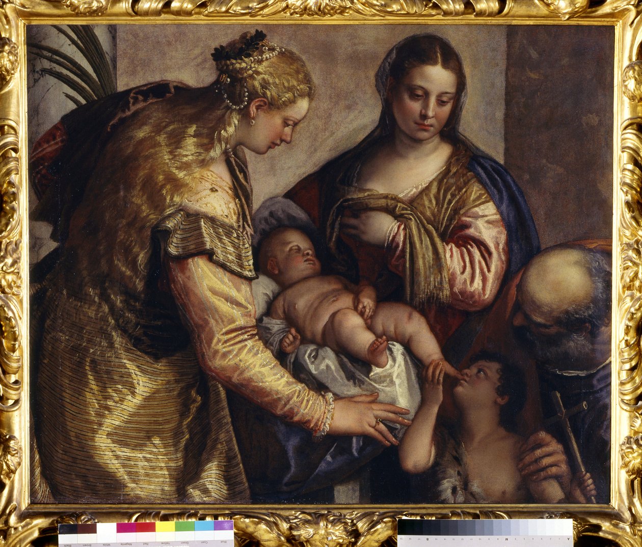Święta Rodzina ze św. Barbarą, ok. 1550 r. (olej na płótnie) autorstwa (1528 88) Veronese