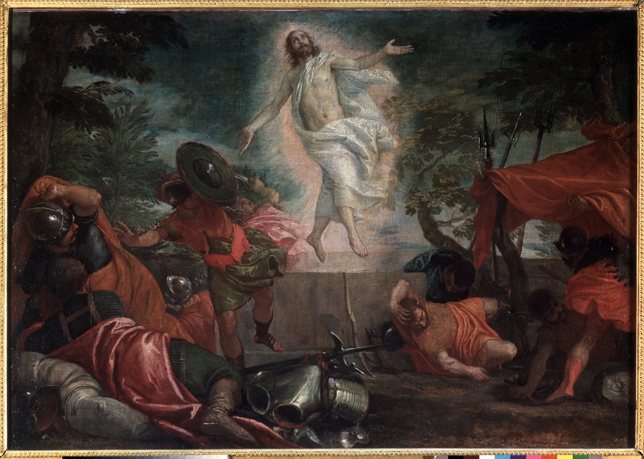 Zmartwychwstanie, ok. 1580 (olej na płótnie) autorstwa Veronese