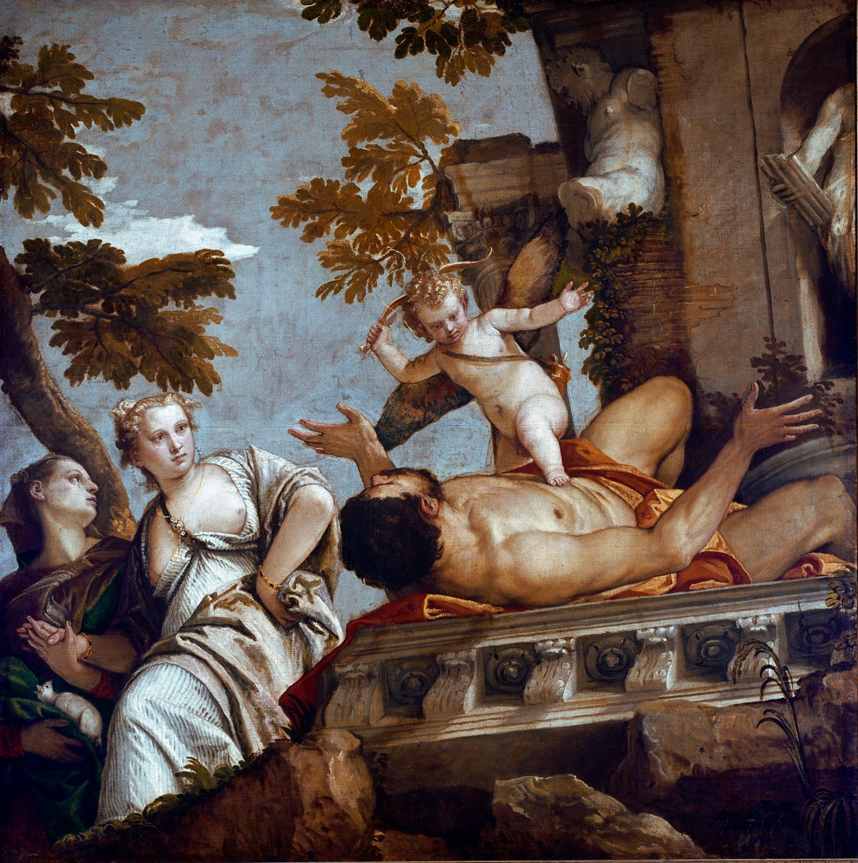 Cztery alegorie: złudzenie lub oszustwo. Obraz Paolo Caliariego zwany Paolo Veronese (1528-1588), ok. 1565. Wymiary: 185x193cm. Londyn, Galeria Narodowa autorstwa Veronese