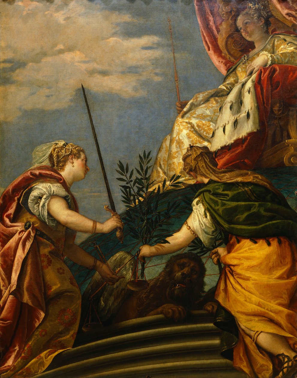 Wenecja między chwałą a pokojem, Paolo Caliari znany jako Veronese (1528-1588), olej na płótnie autorstwa (1528 88) Veronese