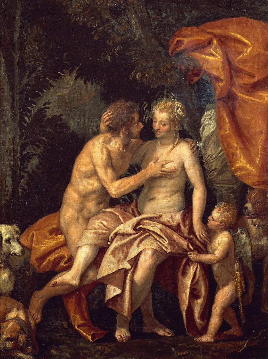 Wenus i Adonis autorstwa Veronese