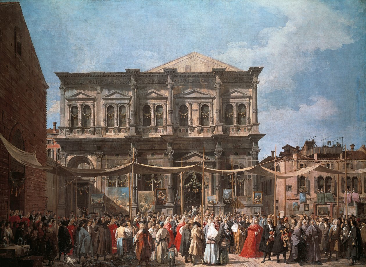 Święto San Rocco, Wenecja, około 1735 r., Giovanni Antonio Canal znany jako Canaletto (1697-1768), olej na płótnie autorstwa (1697 1768) Canaletto