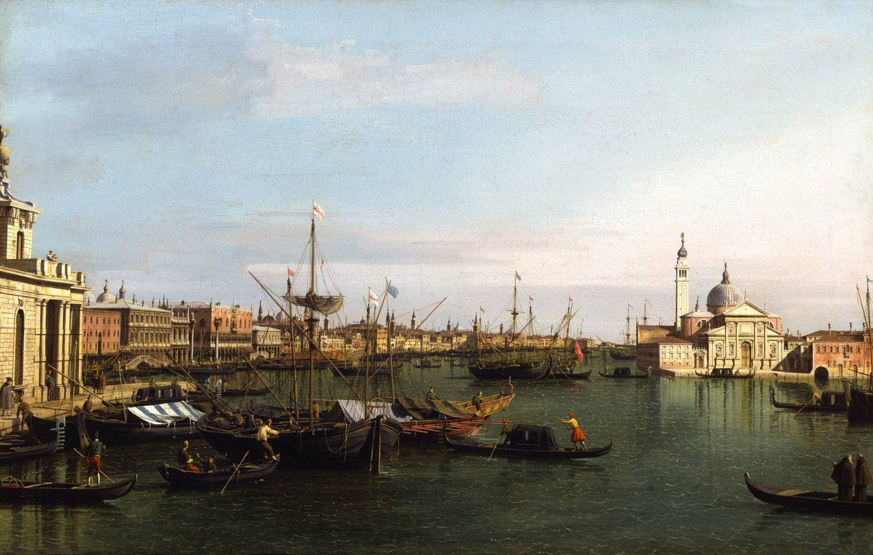 Widok na Wenecję: Bazylika San Giorgio Maggiore (olej na płótnie) autorstwa (1697 1768) Canaletto