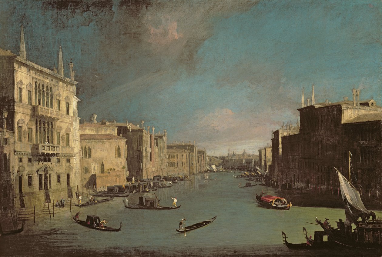 Widok na Wielki Kanał autorstwa (1697 1768) Canaletto