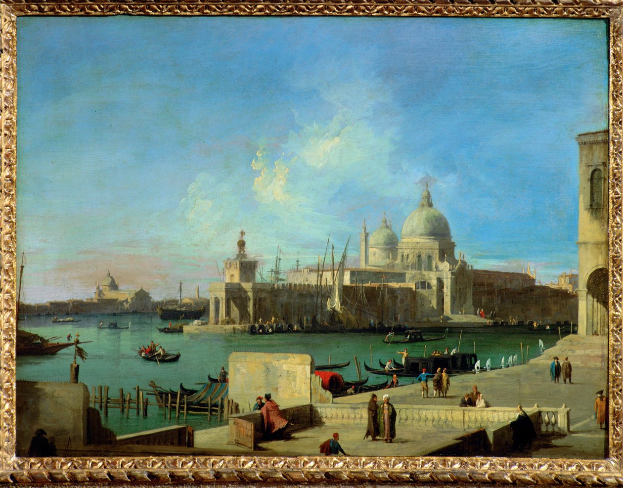 Widok na Salute z wejścia do Wielkiego Kanału - ... autorstwa (1697-1768) Canaletto
