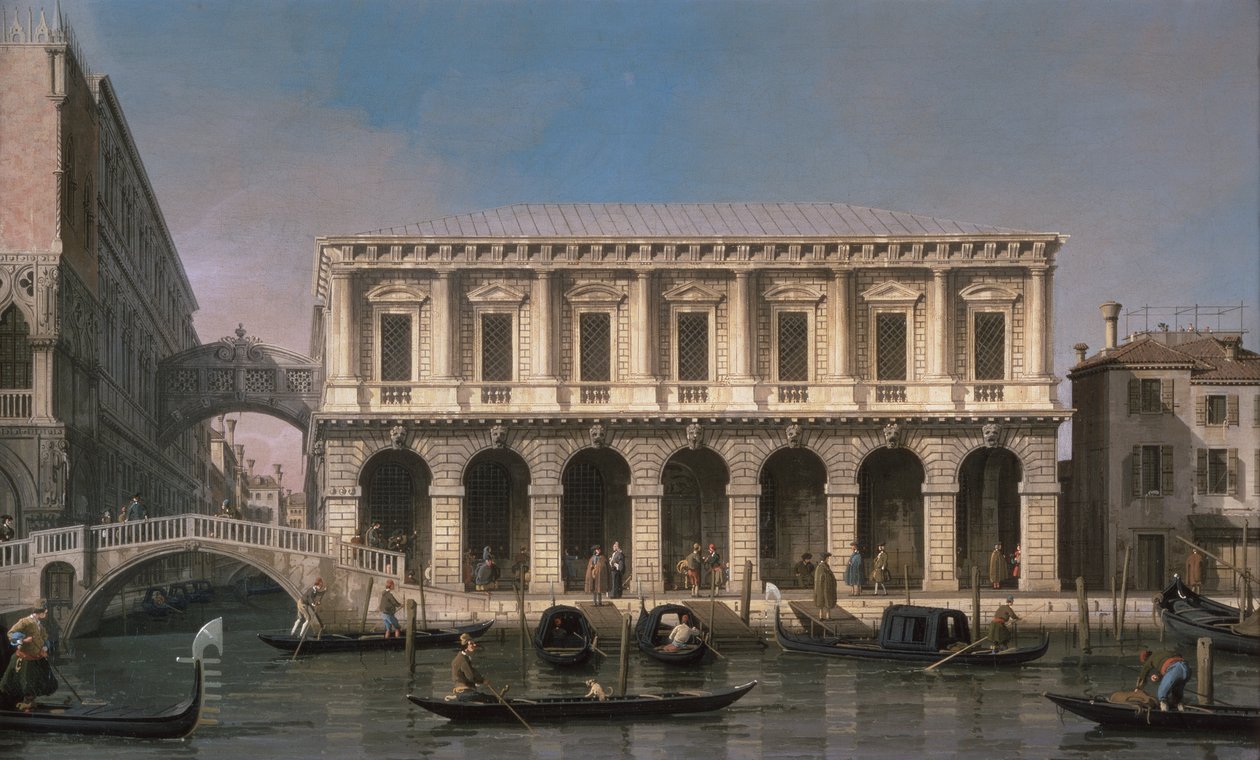 Most Westchnień (olej na płótnie) autorstwa Canaletto