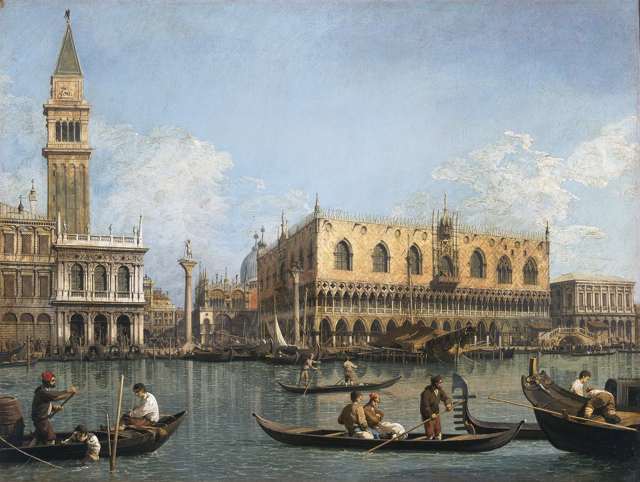 Widok na dorzecze San Marco z Punta della Dogana autorstwa Canaletto