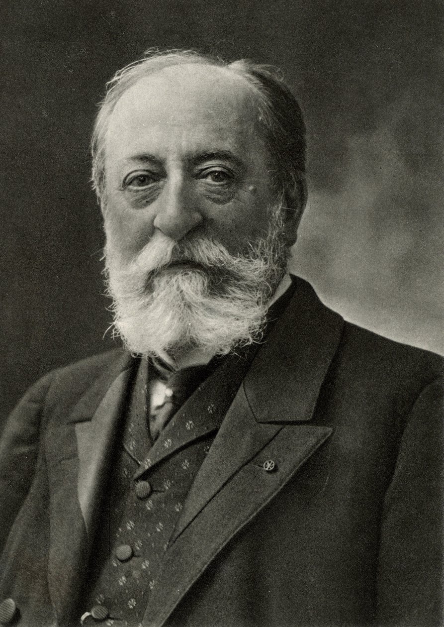 Camille Saint Saens (Saint-Saens) (1835-1921) Francuski kompozytor i organista (zdjęcie czarno-białe) autorstwa (1820 1910) Nadar