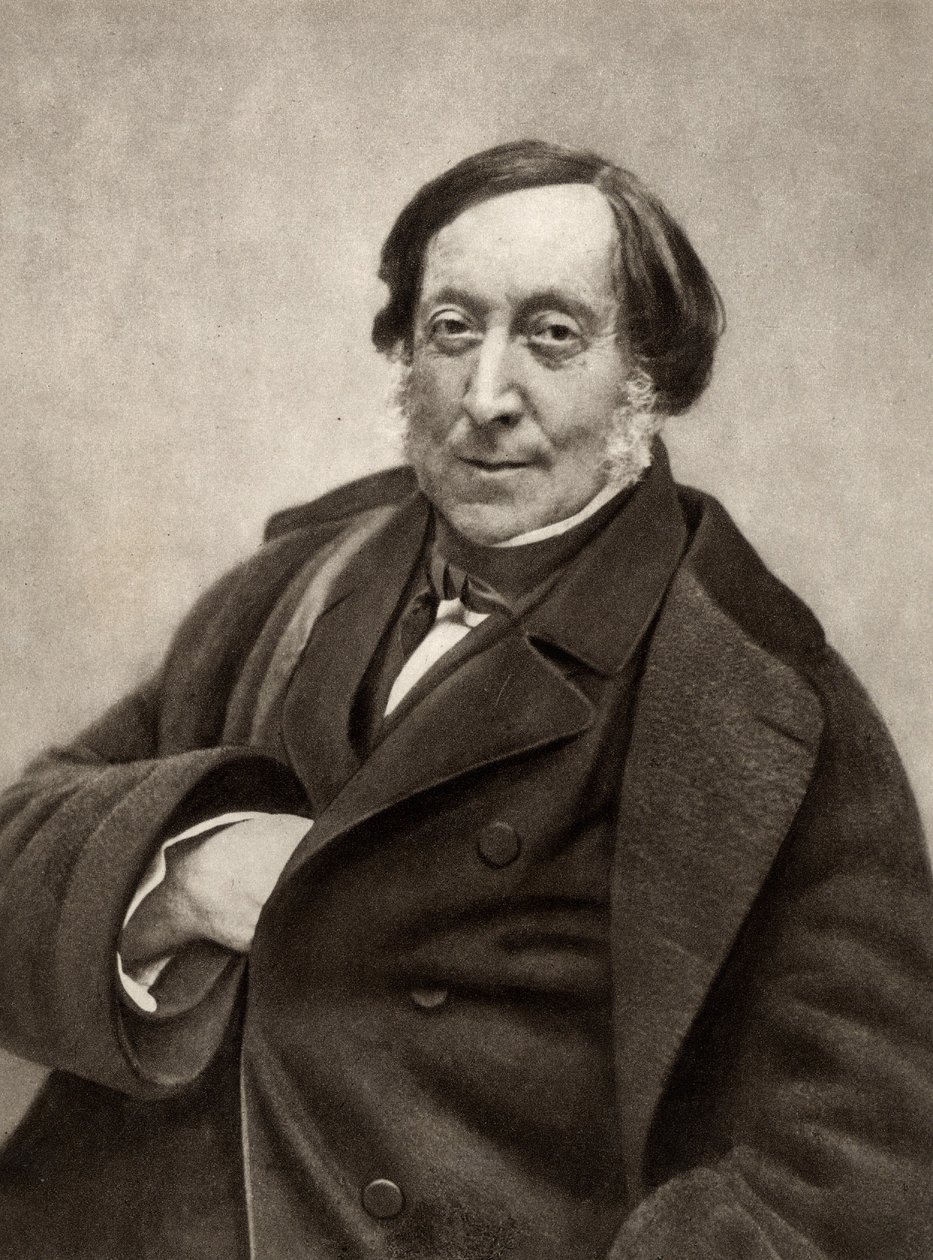 Gioachino (Antonio) Rossini (1792-1868) Włoski kompozytor. Z fotografii Nadara, pseudonim Gaspard-Felix Tournachon (1820-1910). autorstwa (1820 1910) Nadar