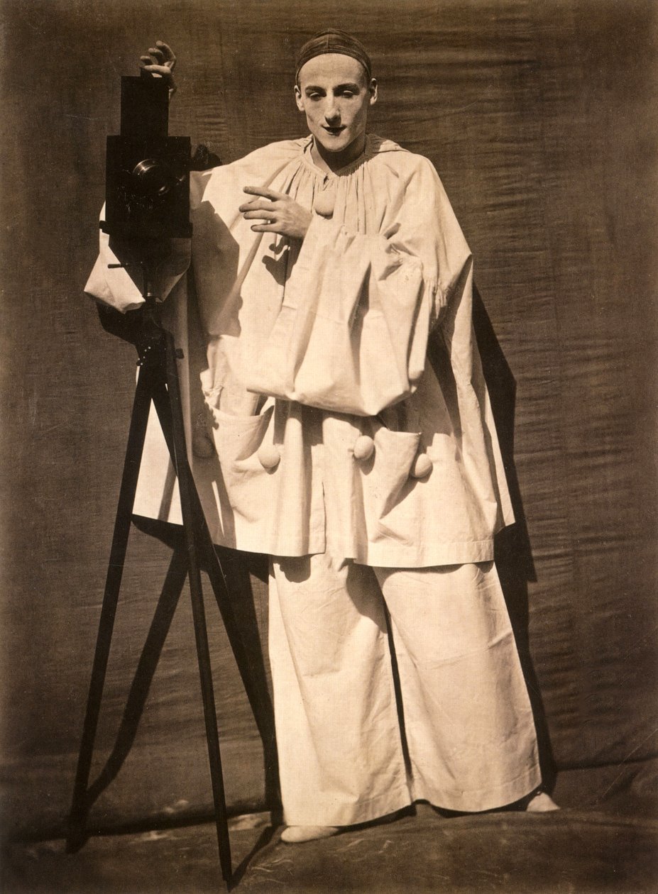 Mime Debureau jako fotograf Pierrot autorstwa (1820 1910) Nadar