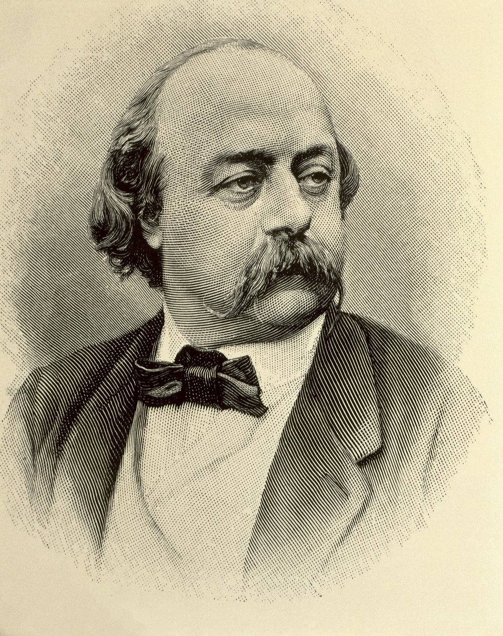 FLAUBERT, Gustave (1821-1880). Angielski pisarz. Rycina autorstwa (1820 1910) (after) Nadar