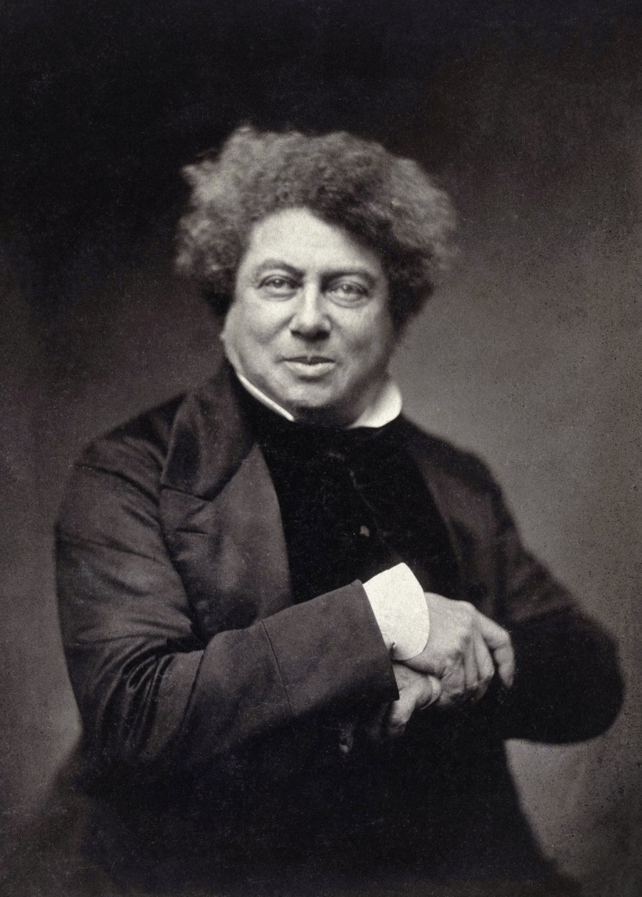 Alexandre Davy de la Pailleterie, znany jako ojciec Alexandre Dumas (1802-1870) autorstwa Nadar