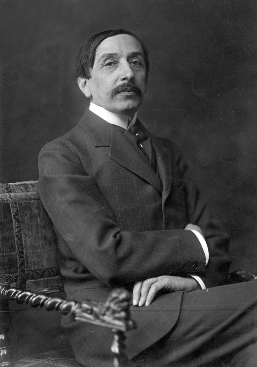 Francuski polityk i pisarz Maurice Barres (1912-1913), zdjęcie Nadara autorstwa (1820 1910) Nadar
