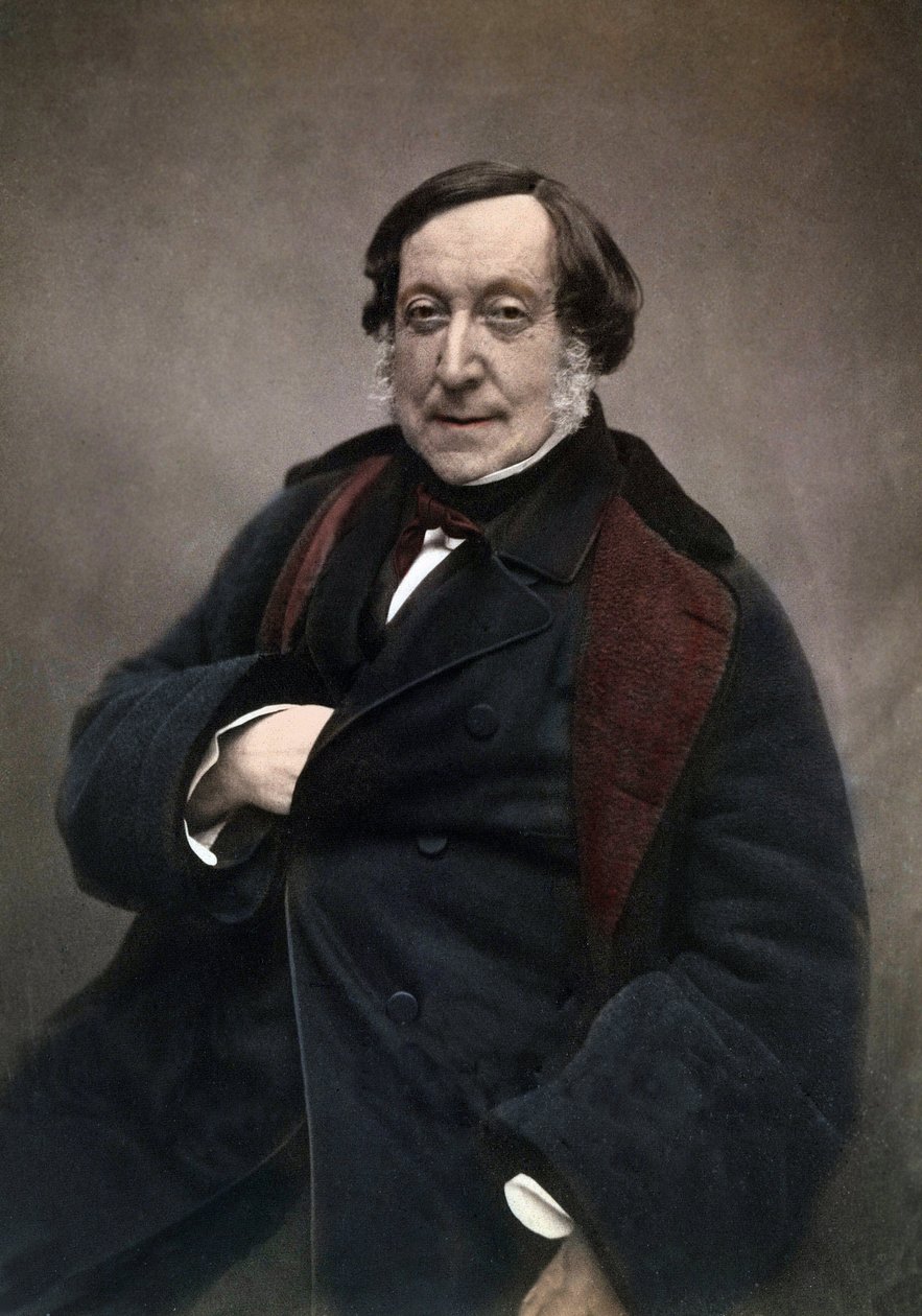 Gioachino (Antonio) Rossini (1792-1868) Włoski kompozytor. po zdjęciu Nadara autorstwa Nadar