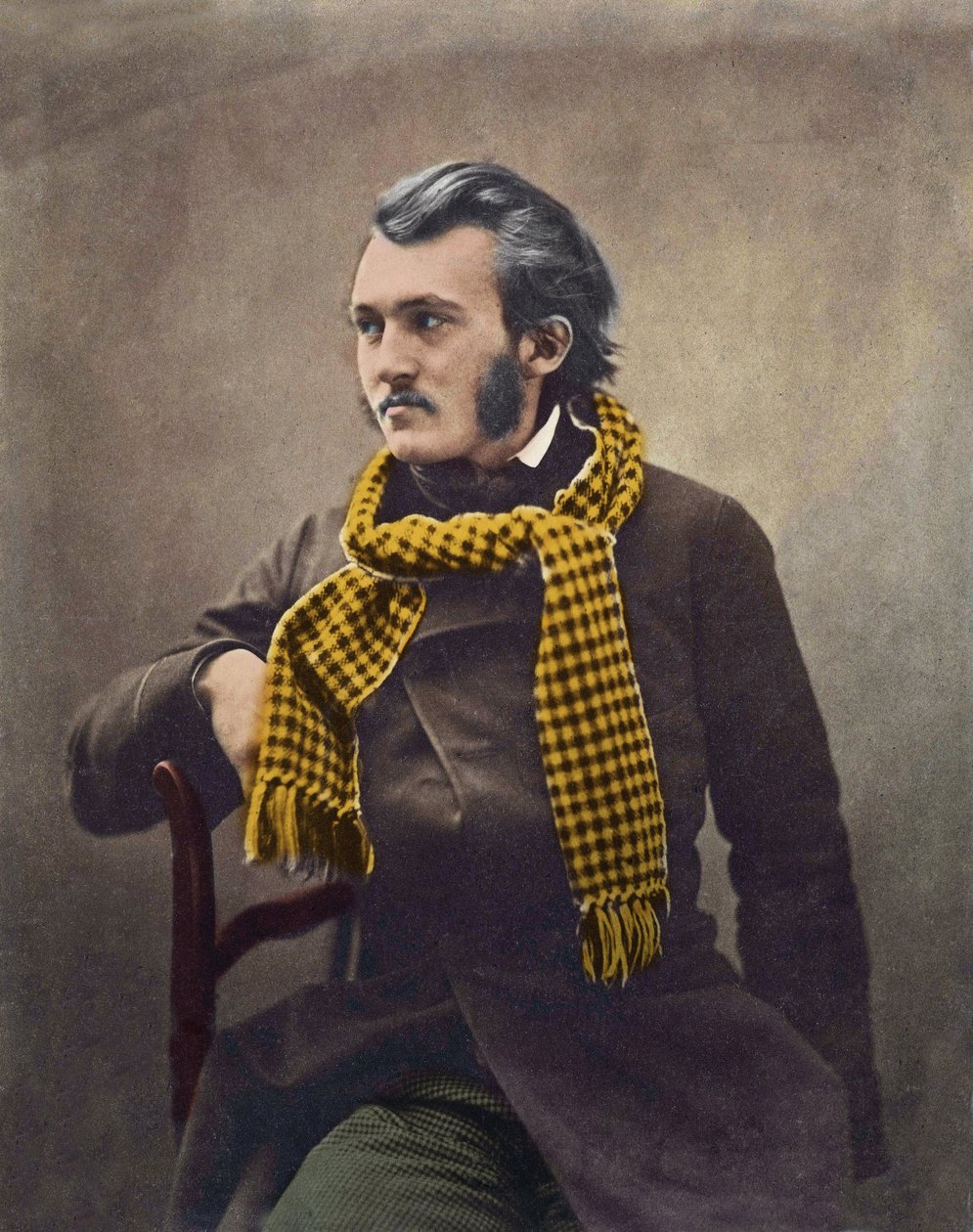 Gustave Dore (1832-1883) autorstwa Felixa Nadara - późniejsza kolorystyka autorstwa Nadar