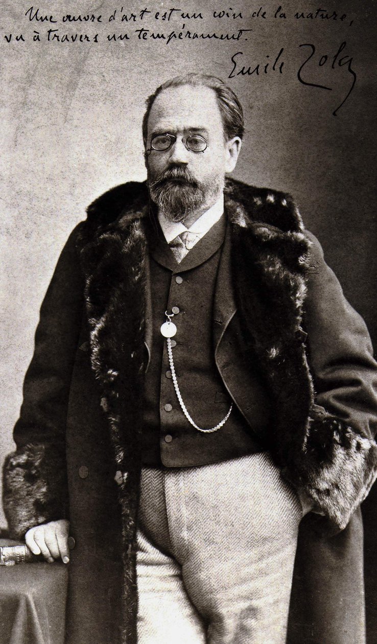 Portret Emile Zola (1840 - 1902) autorstwa Nadara. autorstwa Nadar
