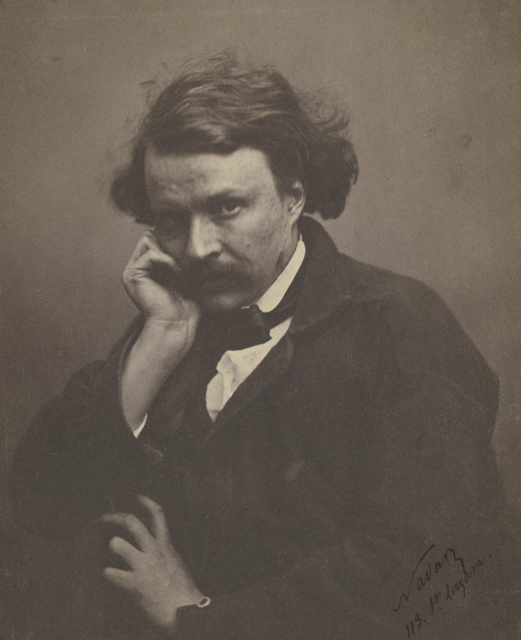Autoportret, ok. 1855 (zdjęcie czarno-białe) autorstwa Nadar