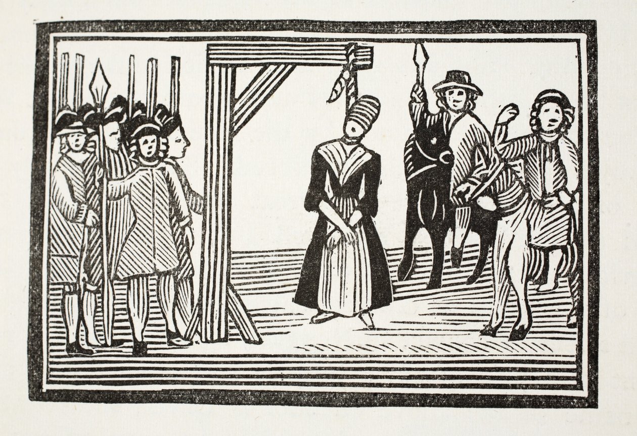 Całe życie i przygody panny Davis, powszechnie nazywane Pięknością w przebraniu, ilustracja z „Chap-books of the XVIII Century” Johna Ashtona, wyd. 1882 (lit) autorstwa (after) English School