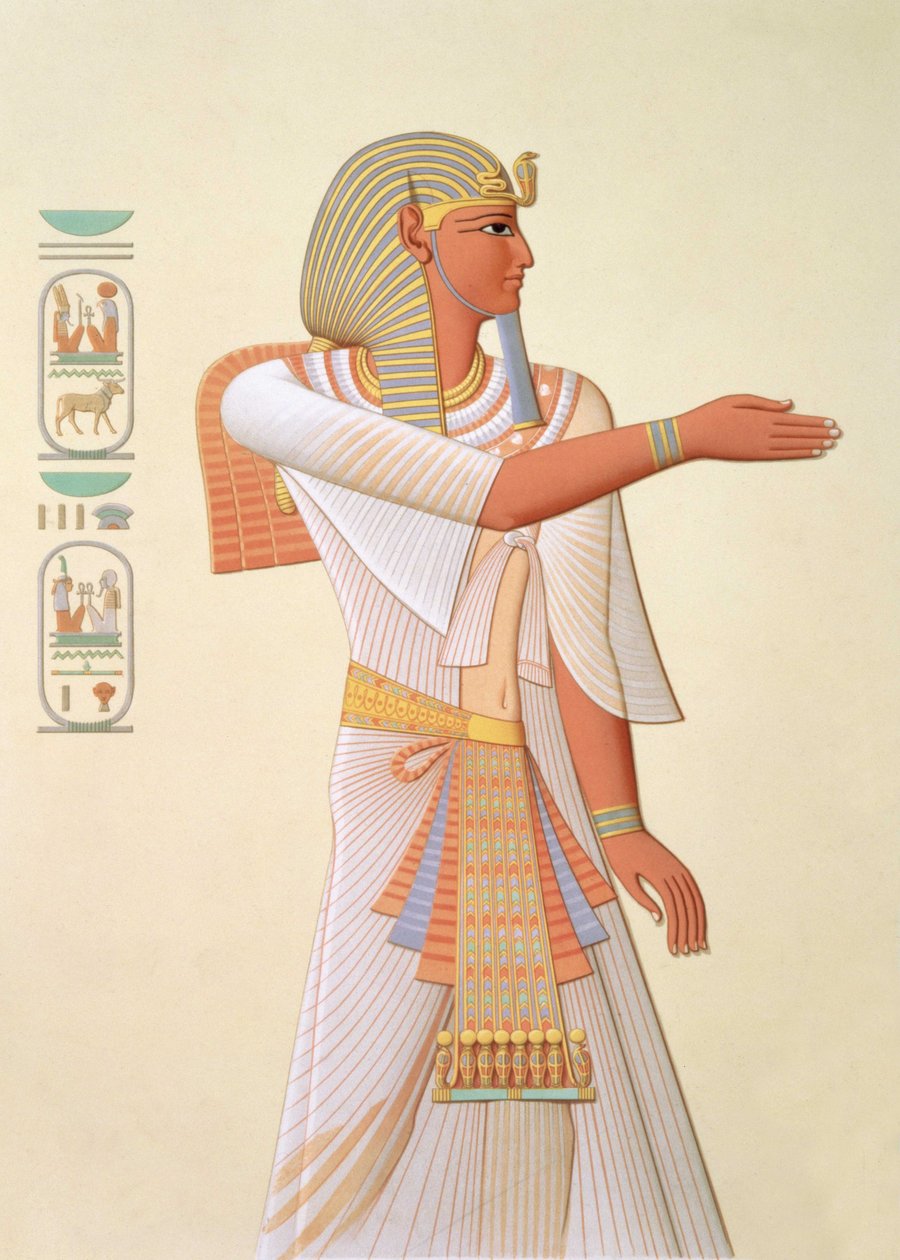 746.c.1. & f.8 Portret faraona Mienptah-Hotephimat autorstwa (after) French School