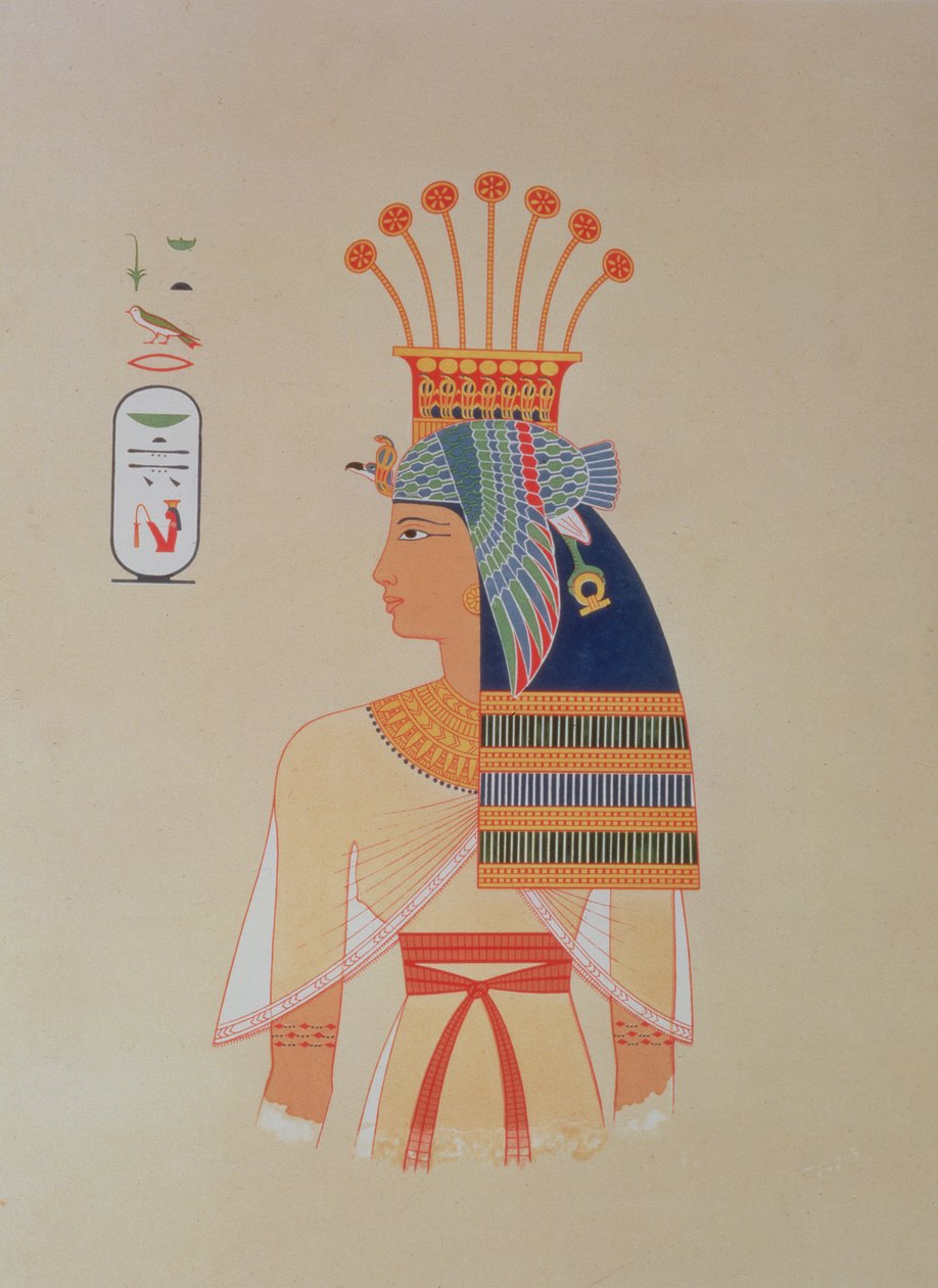 746.c.1. & f.8 Portret królowej Nebto, córki Ramzesa-Meiamouna, z 
