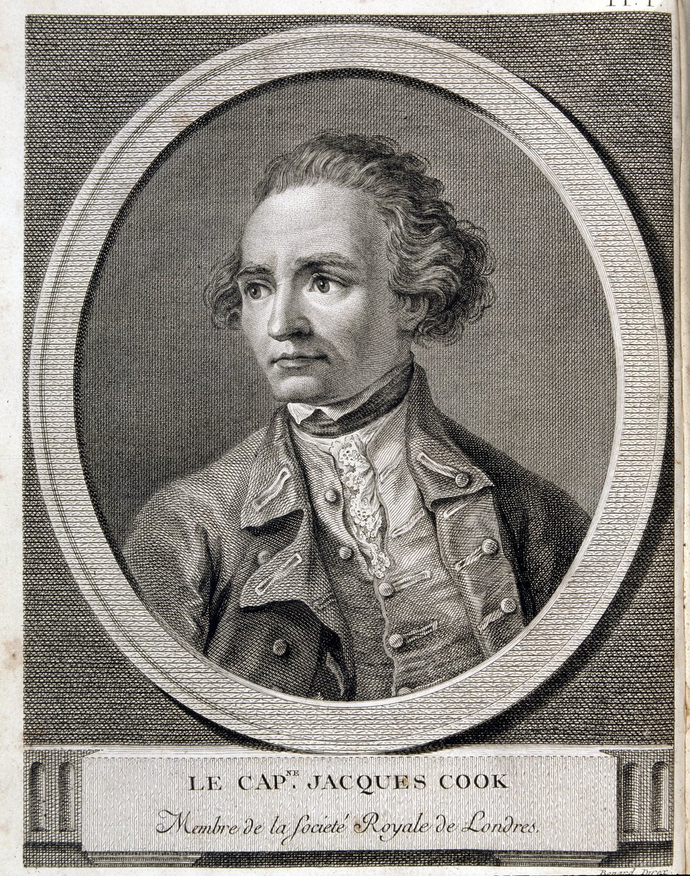Kapitan James Cook, członek Royal Society of London autorstwa (after) French School