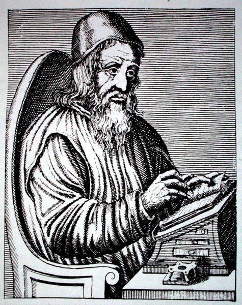 Portret Trimethiusa, kopia francuskiej ryciny z XVIII wieku reprodukowana w 