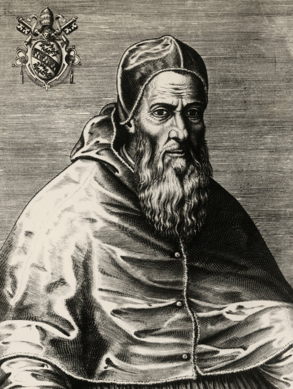 Portret Juliusza III, urodzonego jako Giovanni Maria Ciocchi del Monte (Monte San Savino autorstwa (after) Italian School