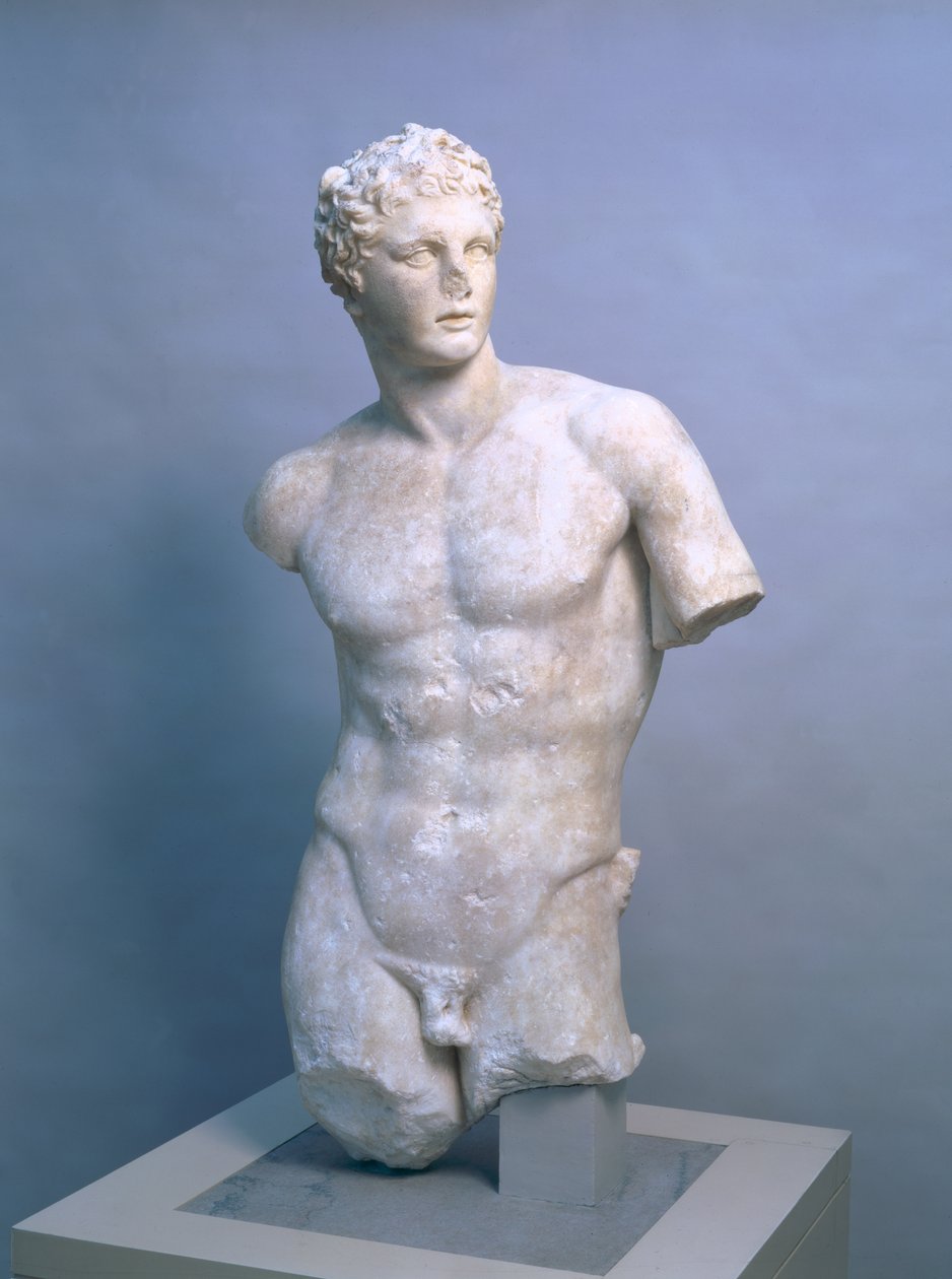 Meleager, kopia rzymska po greckim oryginale z 340 pne, ok. 70-100 ne (marmur paryjski) autorstwa (after) Skopas of Paros