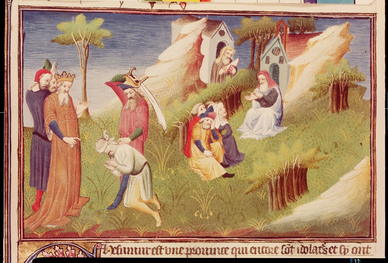 Egzekucja w Afganistanie, ok. 1410-12 (tempera na welinie) autorstwa (and workshop) Boucicaut Master