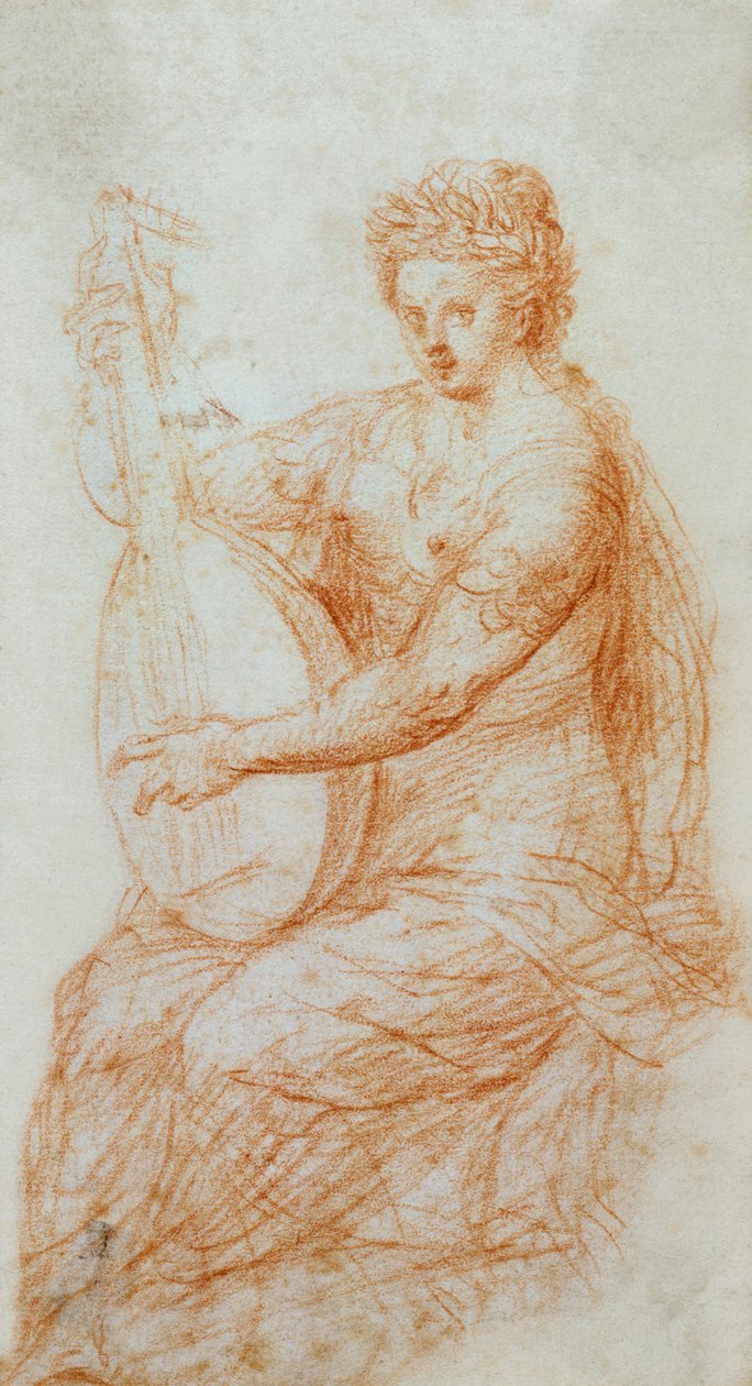 Alegoria muzyki, c.1580 (rysunek) autorstwa (attr.to) Dutch School