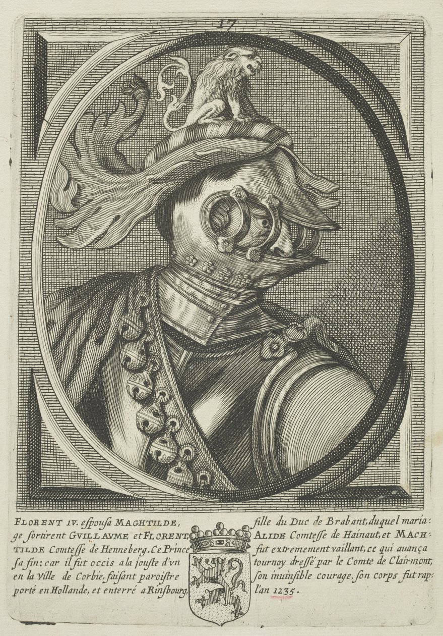 Floris IV, hrabia Holandii (rycina) autorstwa (attr.to) French School