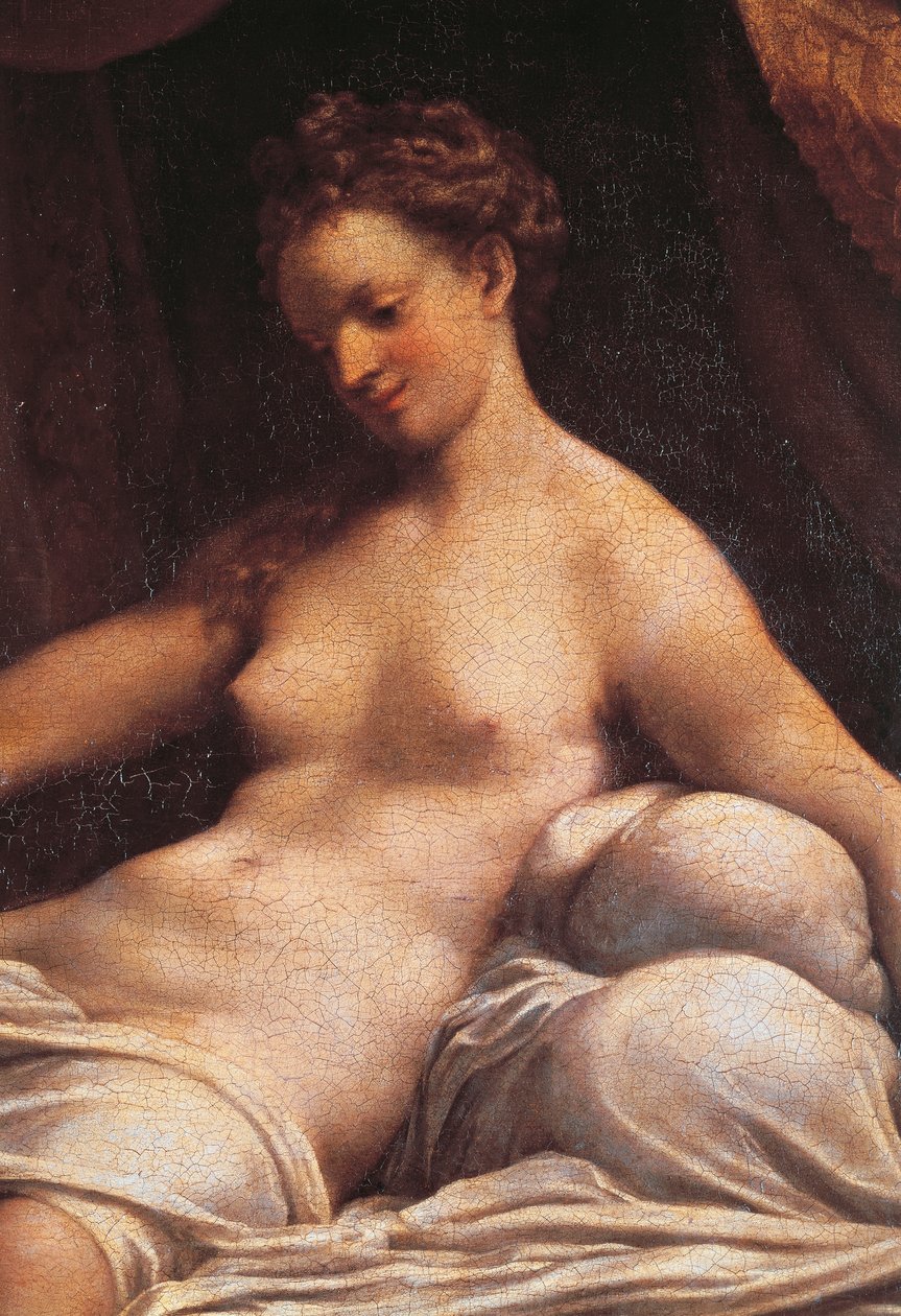 Danae, ok. 1531, Antonio Allegri, znany jako Correggio (1489-ok. 1534), olej na płótnie autorstwa (c.1489 1534) Correggio