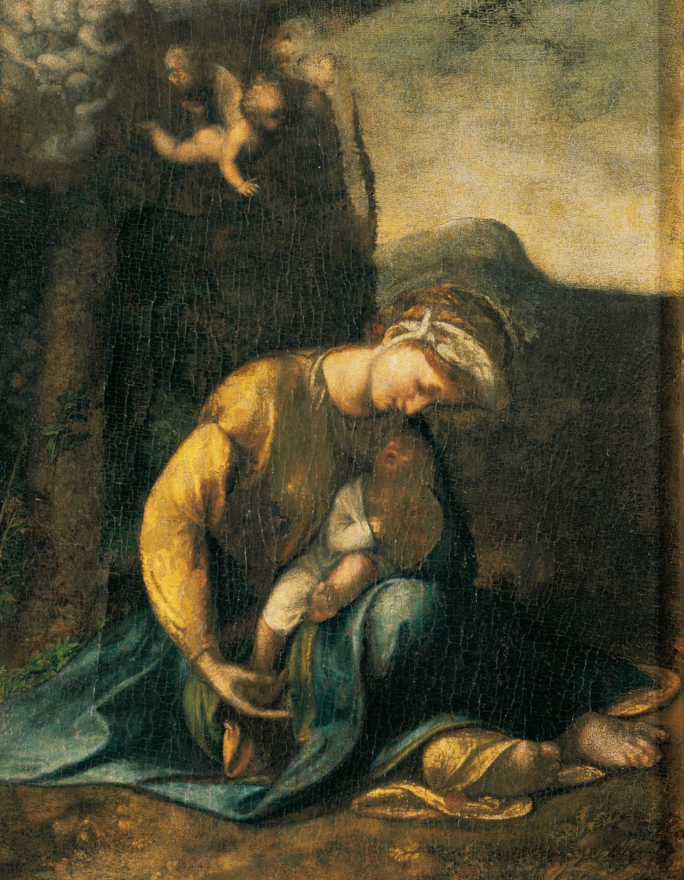 Cyganka, Antonio Allegri, znany jako Correggio (1489-ok. 1534), olej na desce, 49x37 cm autorstwa (c.1489 1534) Correggio