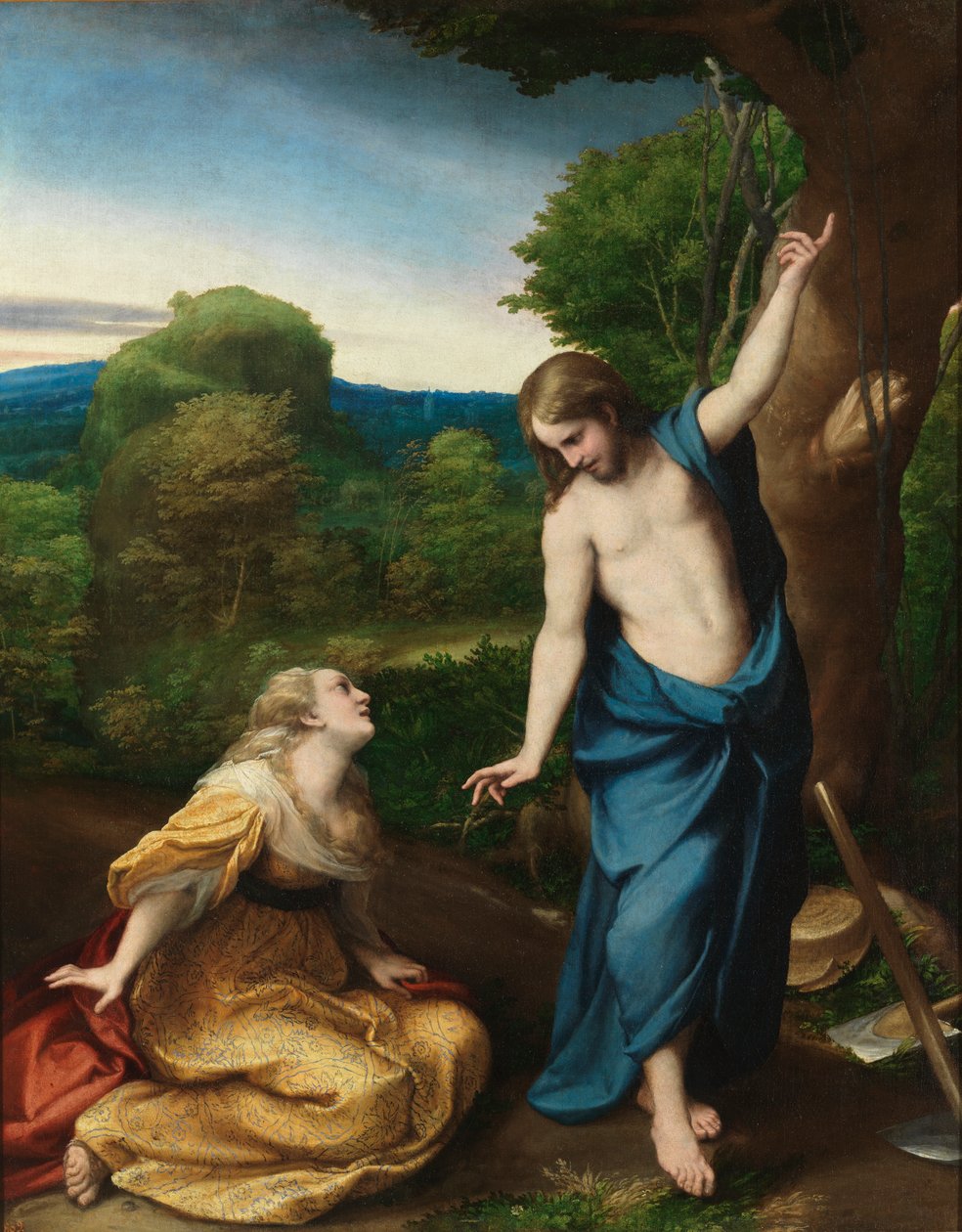 Noli me tangere, ok. 1525 (olej na płycie) autorstwa (c.1489 1534) Correggio
